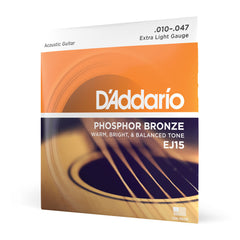 Encordoamento Violão Aço 10-47 D Addario Phosphor EJ15