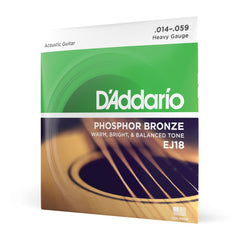 Encordoamento Violão Aço 14-59 D Addario Phosphor EJ18