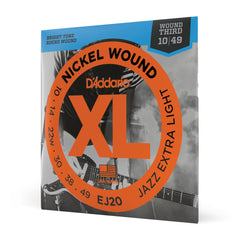 Encordoamento Para Guitarra 10-49 D Addario XL Nickel EJ20