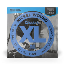 Carregar imagem no visualizador da galeria, Encordoamento Para Guitarra 12-52 D Addario XL Nickel EJ21
