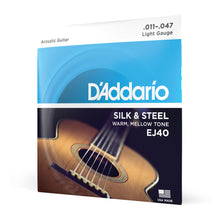 Carregar imagem no visualizador da galeria, Encordoamento Violão Aço 11-47 D Addario Silk &amp; Steel EJ40

