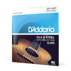 Encordoamento Violão Aço 11-47 D Addario Silk & Steel EJ40