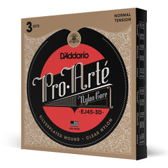 Encordoamento Violão Nylon (3 Jogos) D Addario EJ45-3D