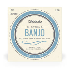 Carregar imagem no visualizador da galeria, Encordoamento Para Banjo 5C D Addario Nickel Plated EJ60
