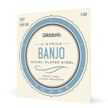 Carregar imagem no visualizador da galeria, Encordoamento Para Banjo 5C D Addario Nickel Plated EJ60
