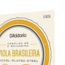 Carregar imagem no visualizador da galeria, Encordoamento Viola Brasileira D Addario Nickel-Plated EJ82A
