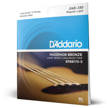 Carregar imagem no visualizador da galeria, Encordoamento Baixolão 5C 45-130 D Addario Phosphor Bronze

