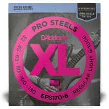 Carregar imagem no visualizador da galeria, Encordoamento Baixo 6C 32-130 D Addario XLProSteels EPS170-6
