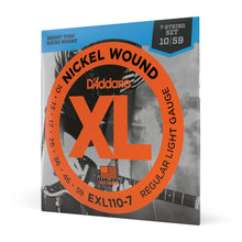 Carregar imagem no visualizador da galeria, Encordoamento Guitarra 7C 10-59 D Addario XL Nickel EXL110-7
