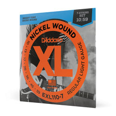 Encordoamento Guitarra 7C 10-59 D Addario XL Nickel EXL110-7