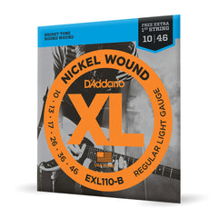 Encordoamento Guitarra 10-46 Corda Extra D Addario EXL110-B