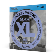 Carregar imagem no visualizador da galeria, Encordoamento Guitarra 11-52 D Addario XL Nickel EXL116
