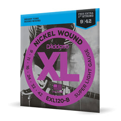 Encordoamento Guitarra 09-42 Corda Extra D Addario EXL120-B