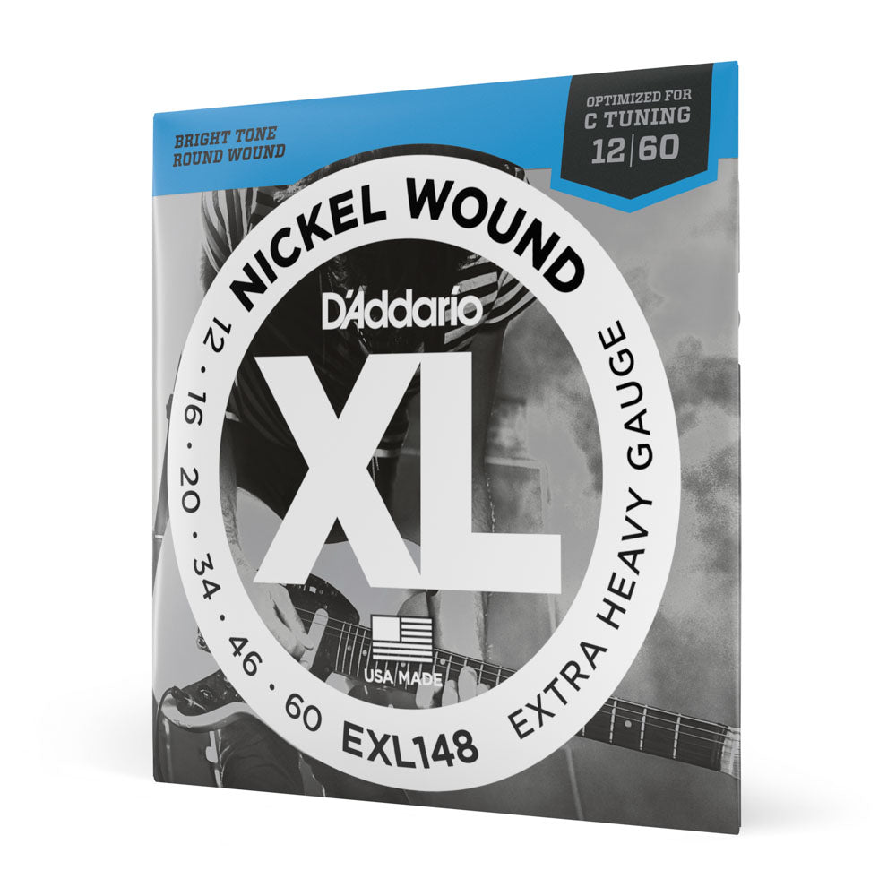 Encordoamento Guitarra 12-60 D Addario XL Nickel EXL148