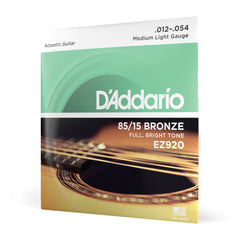 Encordoamento Violão Aço 12-54 D Addario 85/15 Bronze EZ920