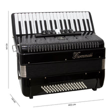 Carregar imagem no visualizador da galeria, Acordeon 80 Baixos 37 Teclas Ta 8009 Preto Thommasi
