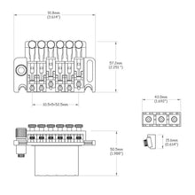 Carregar imagem no visualizador da galeria, Ponte Sistema Trêmolo Guitarra Floyd Rose Spirit FRT20-CR
