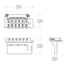 Carregar imagem no visualizador da galeria, Ponte Sistema Trêmolo Guitarra Cromada Spirit TM6-CR
