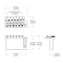 Carregar imagem no visualizador da galeria, Ponte Sistema Trêmolo Guitarra Strato Spirit TF40CR-NN-WH
