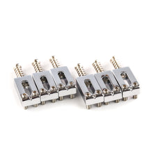 Carregar imagem no visualizador da galeria, Saddles Ponte Guitarra Cromado (6 Peças) Spirit S3-105 CR
