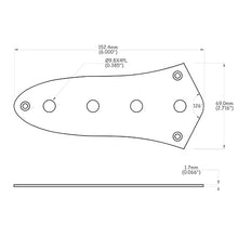 Carregar imagem no visualizador da galeria, Escudo Para Controles Baixo Jazz Bass Preto Spirit JBWP-BK
