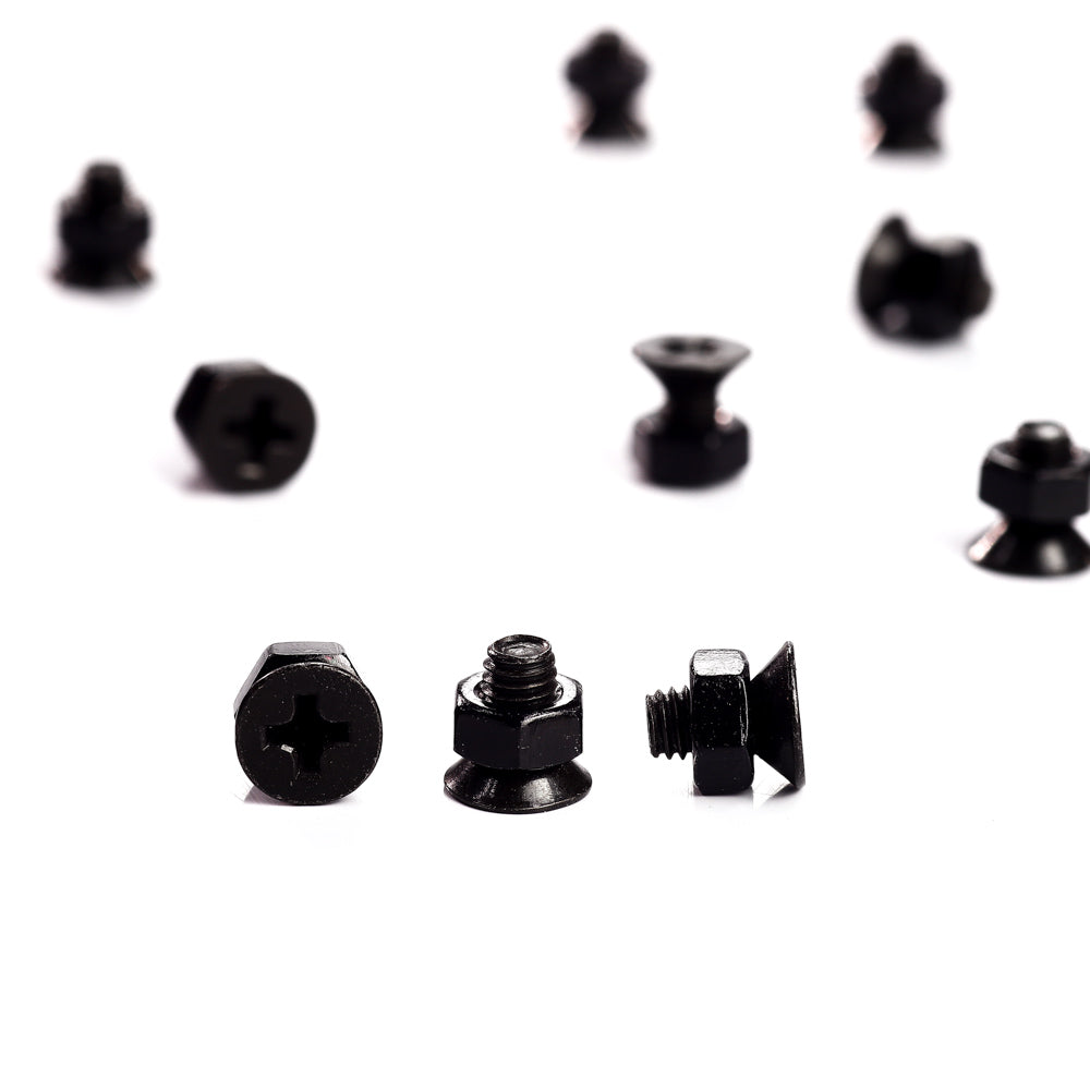 Parafuso Suporte Escudo Preto MF4.0X8-BK (12 Peças) Spirit