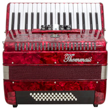 Carregar imagem no visualizador da galeria, Acordeon 48 Baixos 34 Teclas Ta 4805 Vermelho Thommasi
