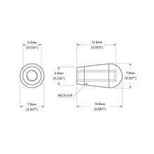Carregar imagem no visualizador da galeria, Knob Chaves Seletoras Guitarra (6 Peças) Spirit BTG-M3.5-CR
