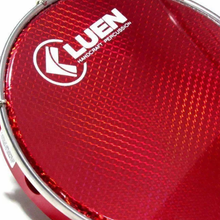 Carregar imagem no visualizador da galeria, Pandeiro 10&quot; fórmica vermelha,  Pele Holográfica - Luen
