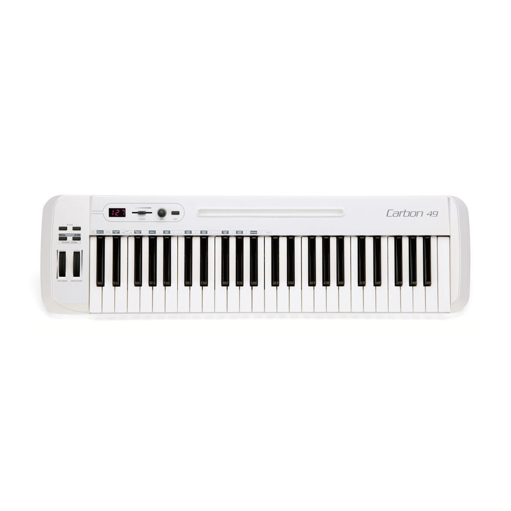 Controlador Midi USB 49 Teclas Branco Samson Carbon 49
