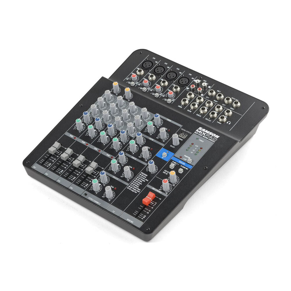 Mesa de Som Mixer Analógico Samson 12 Canais C USB MXP124FX