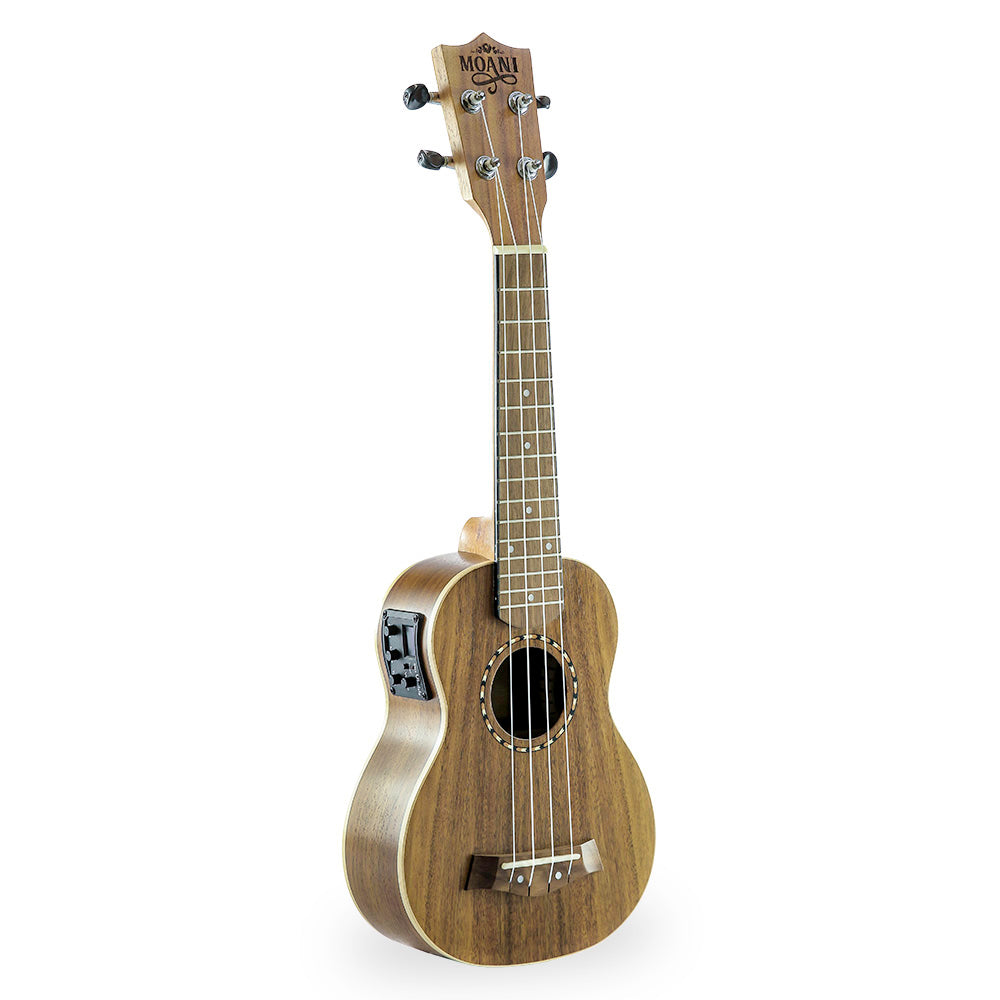 Ukulele Moani WAIKIKI Soprano 21'' Koa Eletro Bag UKBG12-21