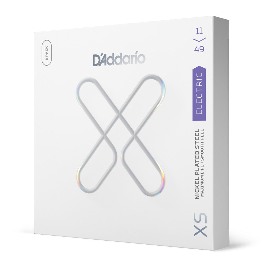 Encordoamento Guitarra Revestido 11-49 (3 Jogos) DAddario XS