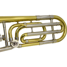 Carregar imagem no visualizador da galeria, Trombone De Vara Com Rotor Tb 200vr Laqueado Dourado Com Case New York

