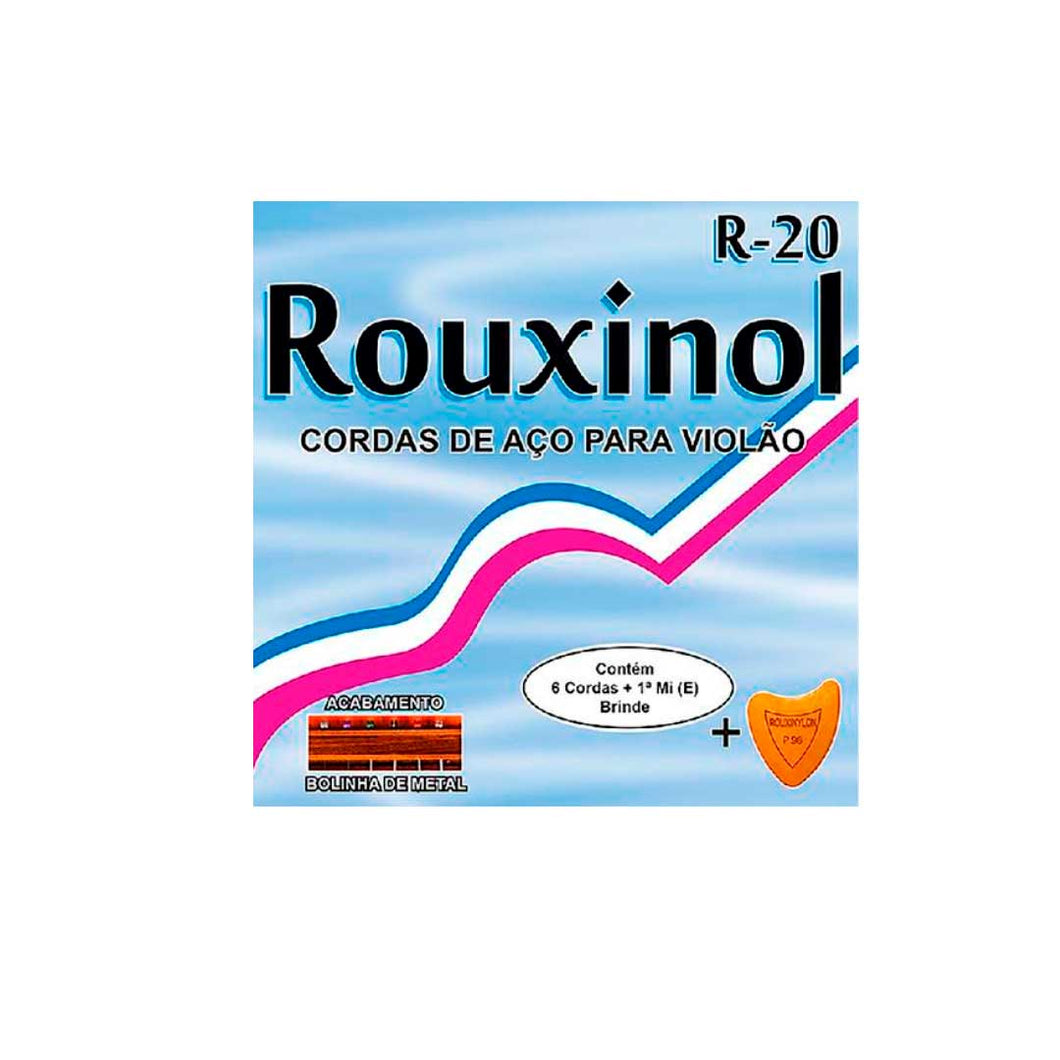 Encordoamento Violão Aço Inox Com Bolinha Rouxinol 011