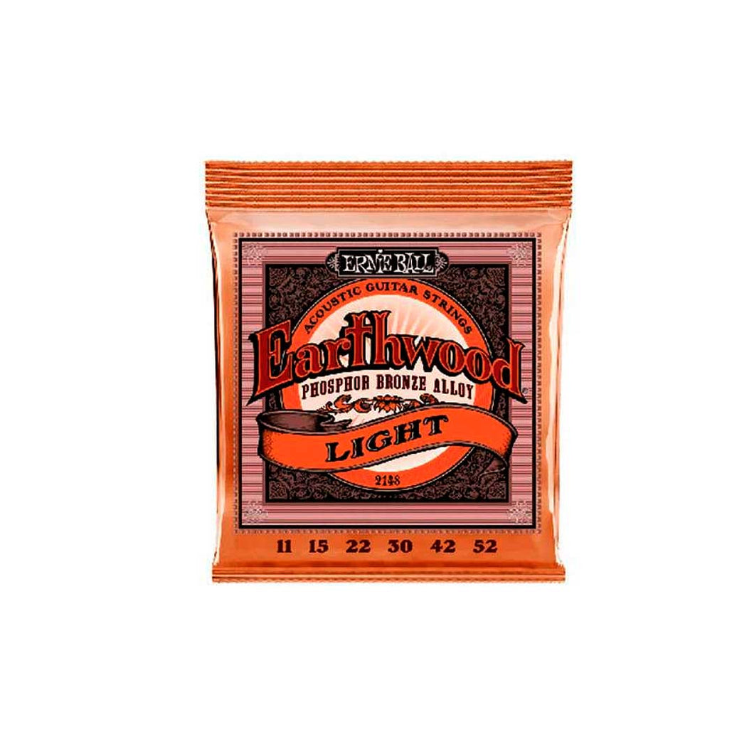 Encordoamento P/violão Aço Earthwood Leve Phosphor Bronze Ernie Ball 011