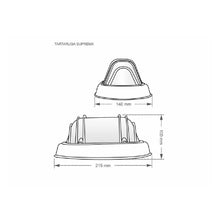 Carregar imagem no visualizador da galeria, Tartaruga Suprema E-27 Alumínio Saco Plástico Branca

