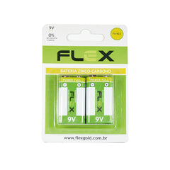 Bateria Zinco 9v Flex 02 Unidades Fx-9z2