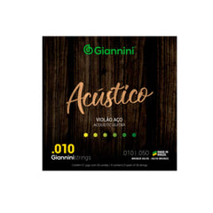 Encordoamento Giannini P/violão Aço Bronze 65/35 0.010