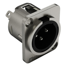 Carregar imagem no visualizador da galeria, Conector  Xlr Macho Wc 1033 Mp Bk Ni 3p Painel Wireconex 10 Unidades
