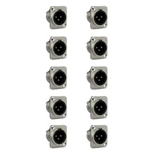 Carregar imagem no visualizador da galeria, Conector  Xlr Macho Wc 1033 Mp Bk Ni 3p Painel Wireconex 10 Unidades
