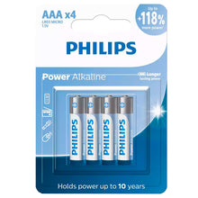 Carregar imagem no visualizador da galeria, 4 Pilhas Alcalinas Aaa Philips
