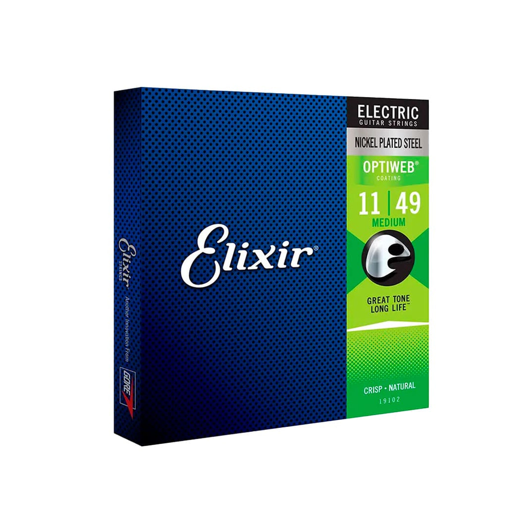 Encordoamento 011 Medium Para Guitarra Optiweb 19102 Elixir (12094)
