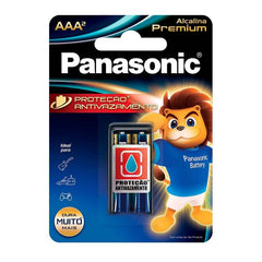 Pilha Alcalina Premium Panasonic Aaa Palito 02 Unidades Lr03egr/2b96