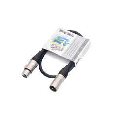 Cabo Para Microfone Emborrachado Xlr Xlr 1 Metro Mpbe-1 Wireconex