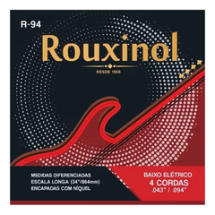 Encordoamento Baixo Elétrico 4 Cordas R94 0.43 Rouxinol